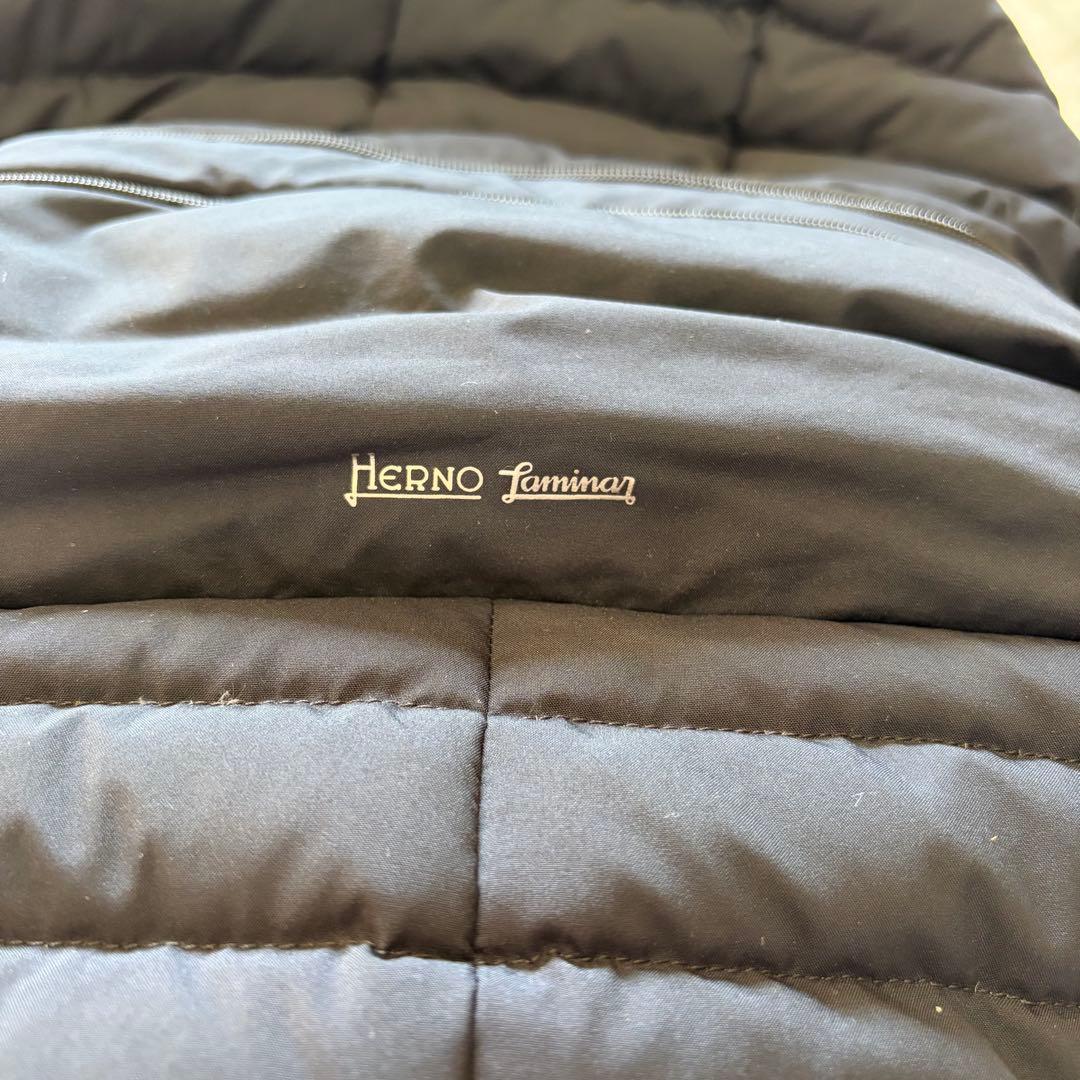 ヘルノ ラミナー ウインドストッパー ダウンコート ブラック ロング丈 冬物