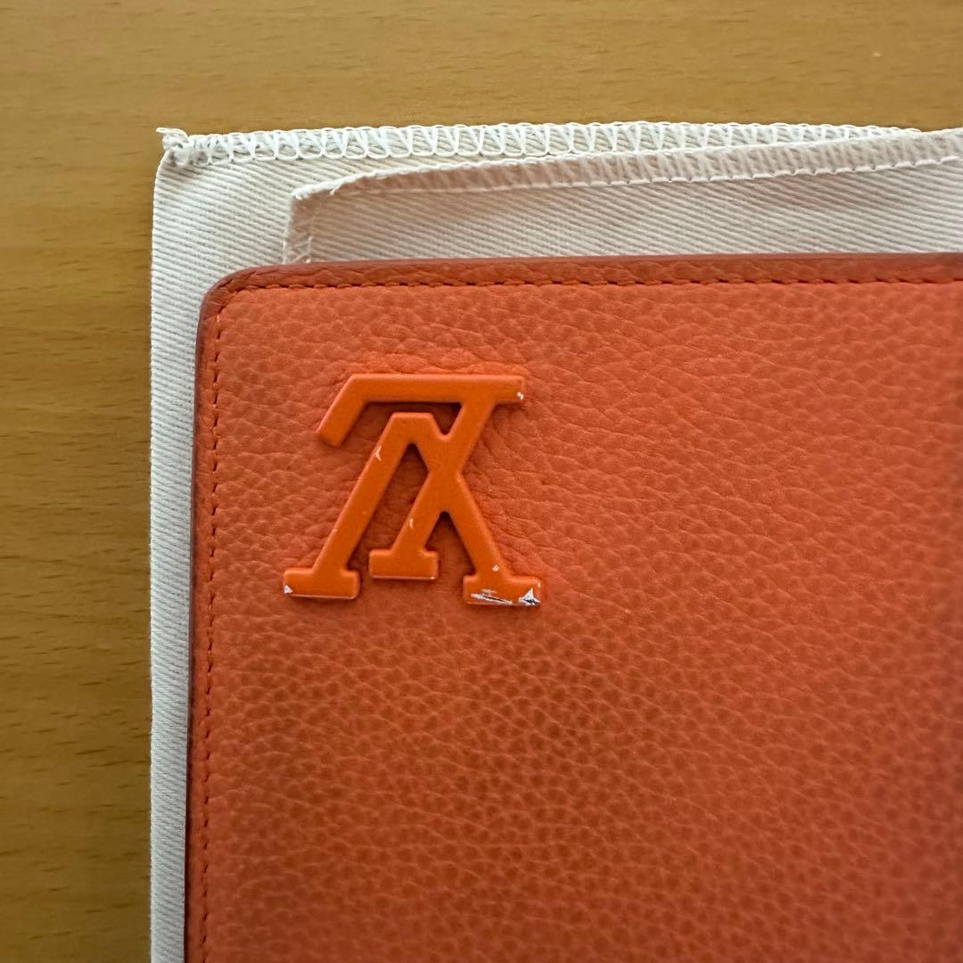 ルイヴィトン　メンズ　長財布　オレンジ