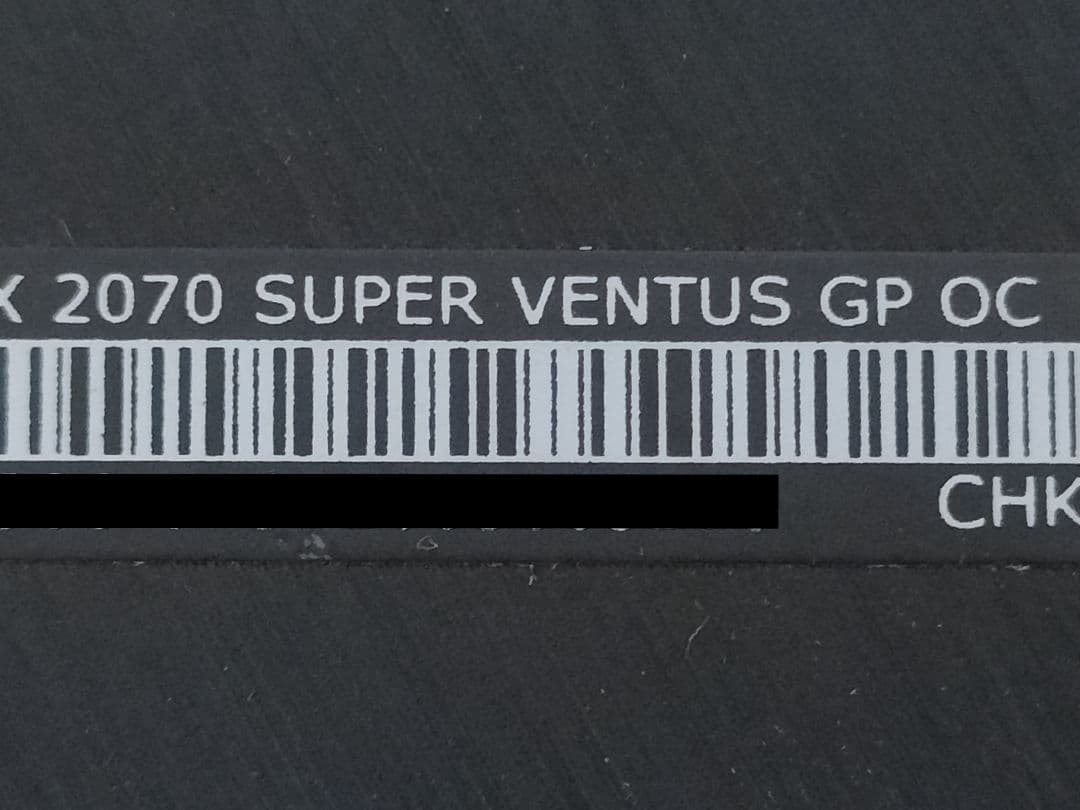 t*a様 MSI RTX2070Super 8GB VENTUS GP OC