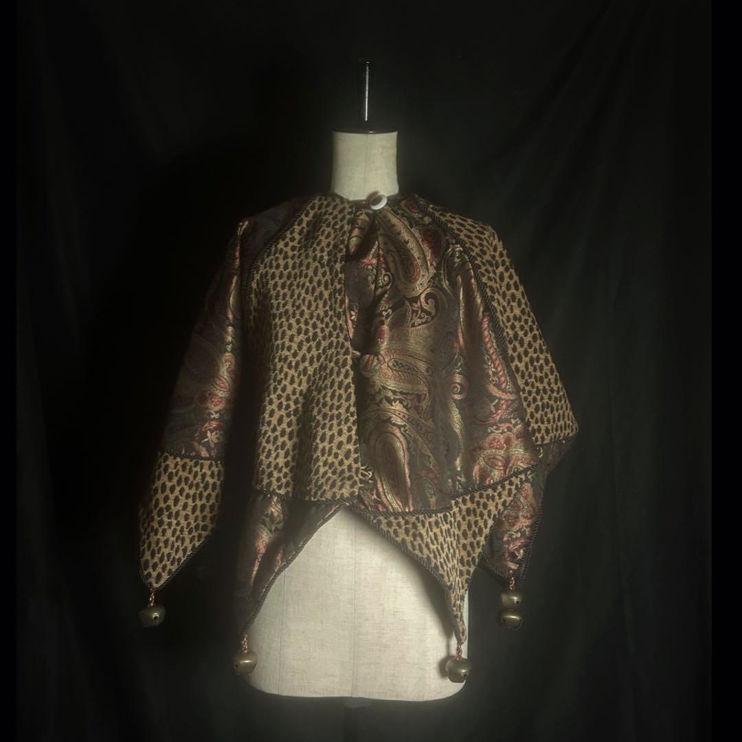 【蝙蝠ポンチョ　羊　切り替えjkt set】