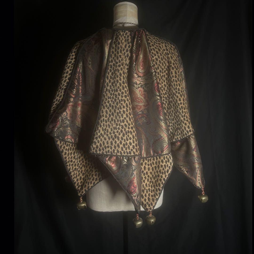 【蝙蝠ポンチョ　羊　切り替えjkt set】