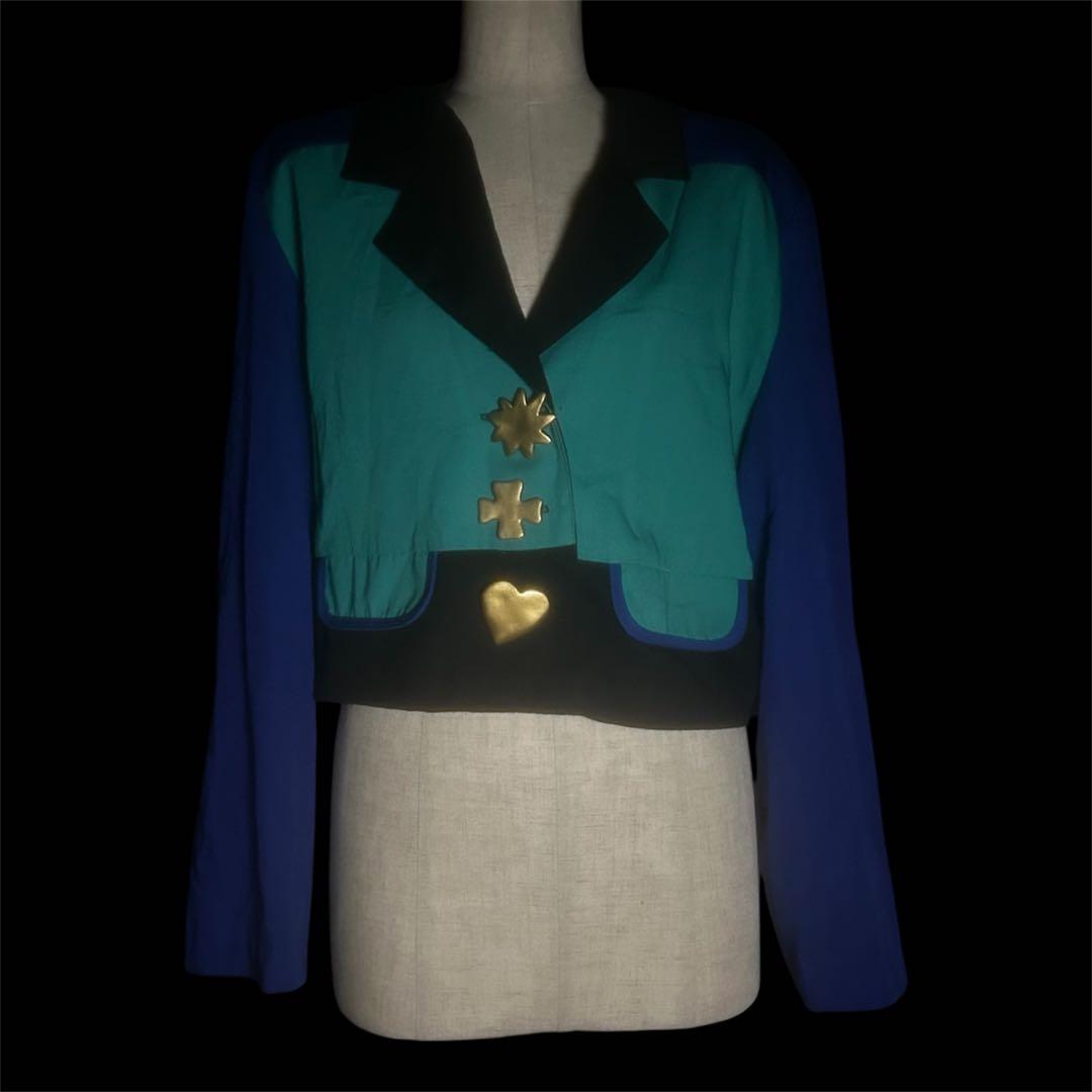 【蝙蝠ポンチョ　羊　切り替えjkt set】