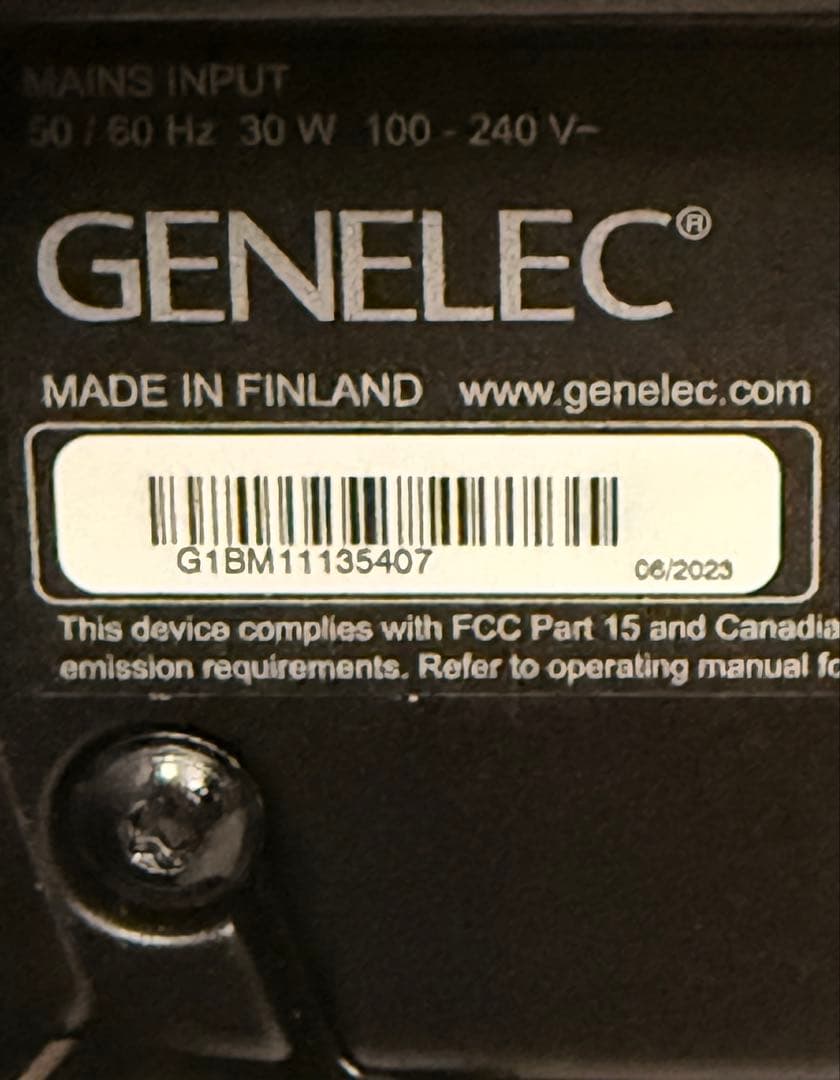 GENELEC G1 G-One ブラック 8010 モニタースピーカー