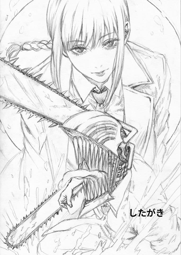 ☆*★様 手描きイラスト チェンソーマン ファンアート 【B5】