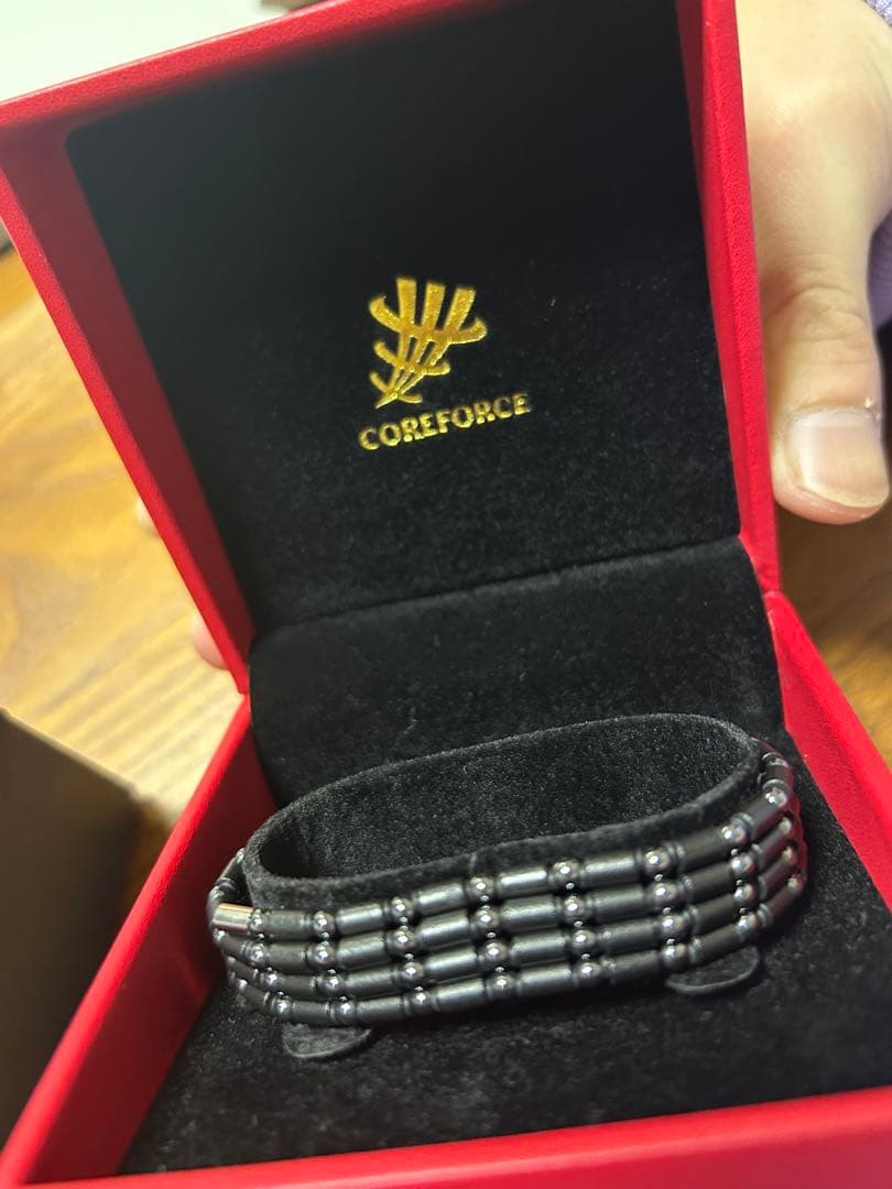 COREFORCE ブラックブレスレット 70cm