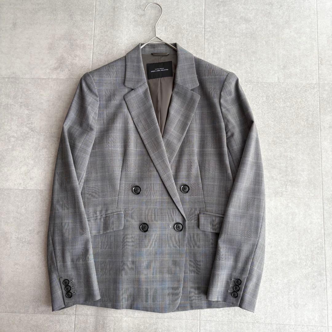 美品✨グリーンレーベルリラクシング カチリラ ダブルジャケット パンツスーツ