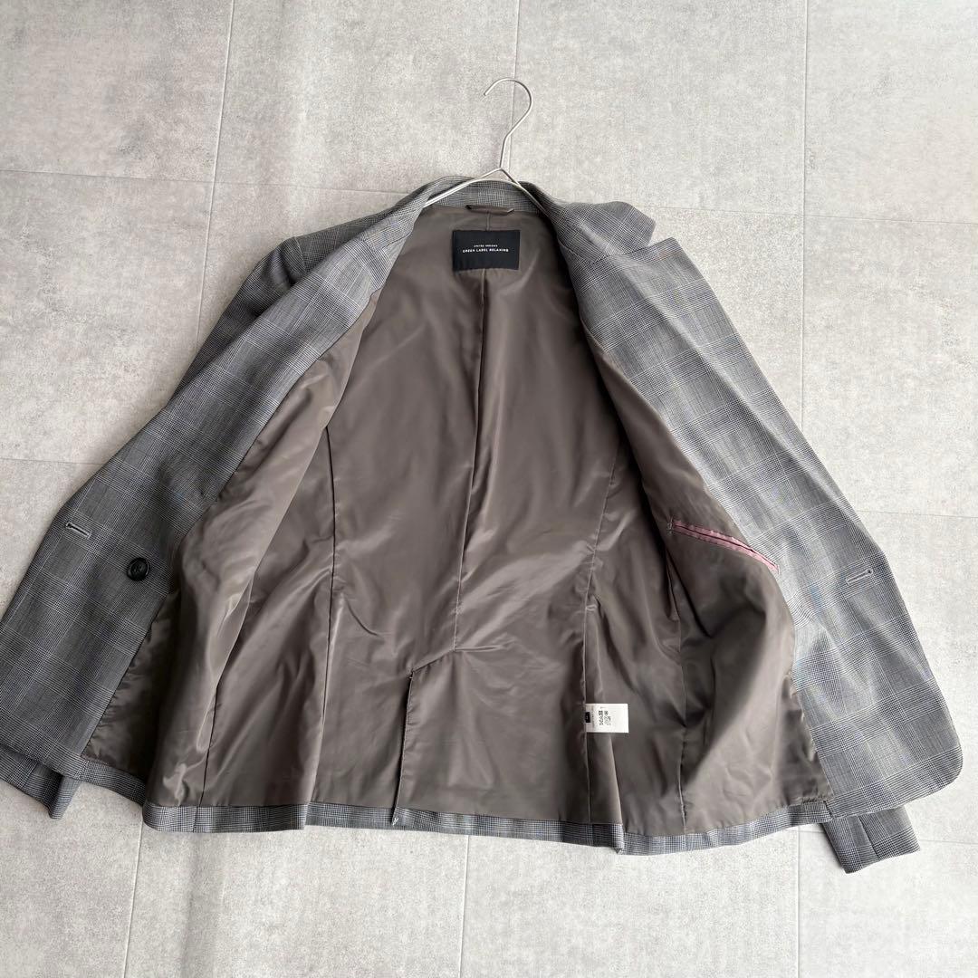 美品✨グリーンレーベルリラクシング カチリラ ダブルジャケット パンツスーツ