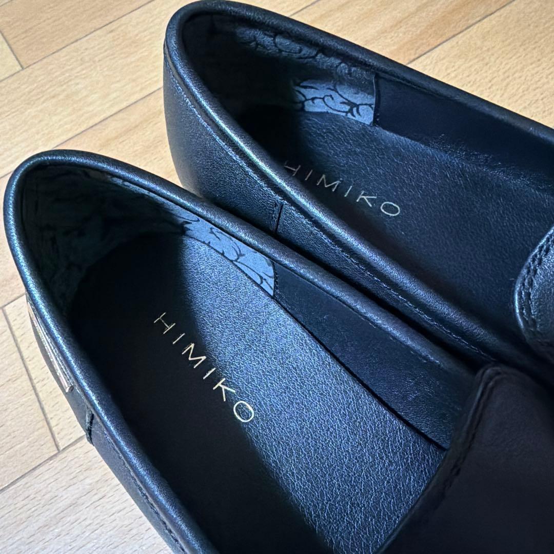 HIMIKO 卑弥呼ブラック厚底ローファー24.５センチ