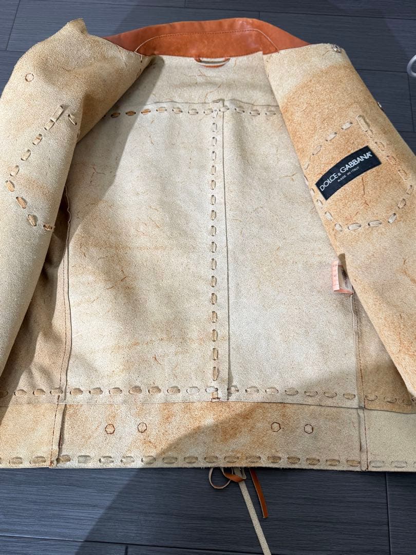 ドルチェ&ガッバーナ デザインレザージャケット