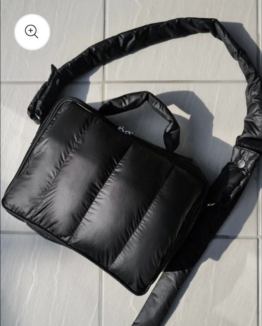 【新品未開封】calin キルティングマザーズポーチバッグ ブラック