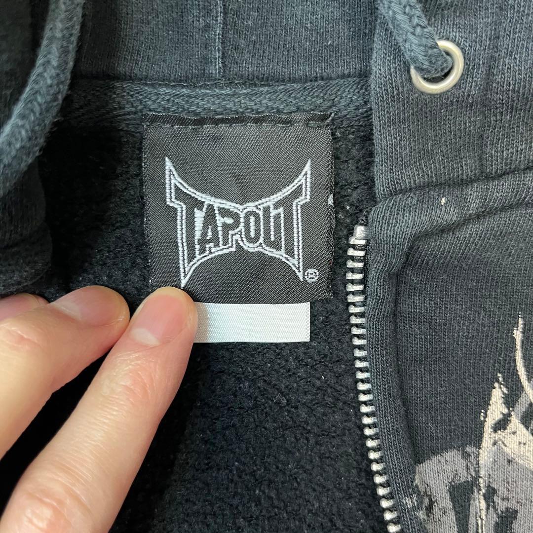 す*)様 古着 TAPOUT フルジップ パーカー M ブラック スウェット