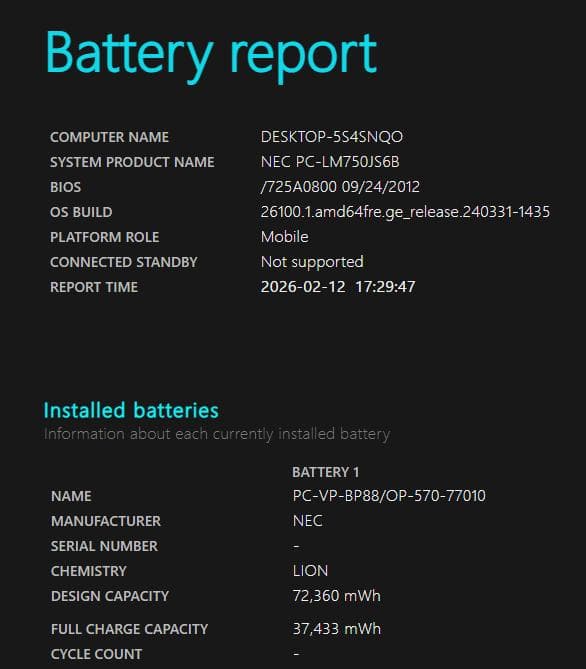 NEC コンパクト ノートPC i7 SSD メモリ8GB Blu-ray 黒