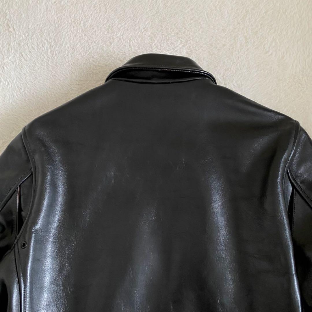【美品】STARKE HAUT 茶芯　馬革　レザージャケット　トラッカー　L