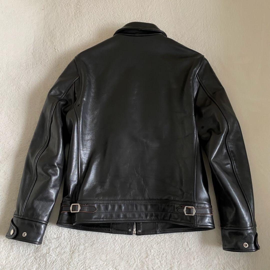 【美品】STARKE HAUT 茶芯　馬革　レザージャケット　トラッカー　L