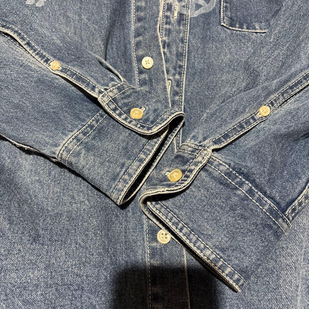 美品　COACH デニムシャツ Mサイズ 馬と馬車デザイン