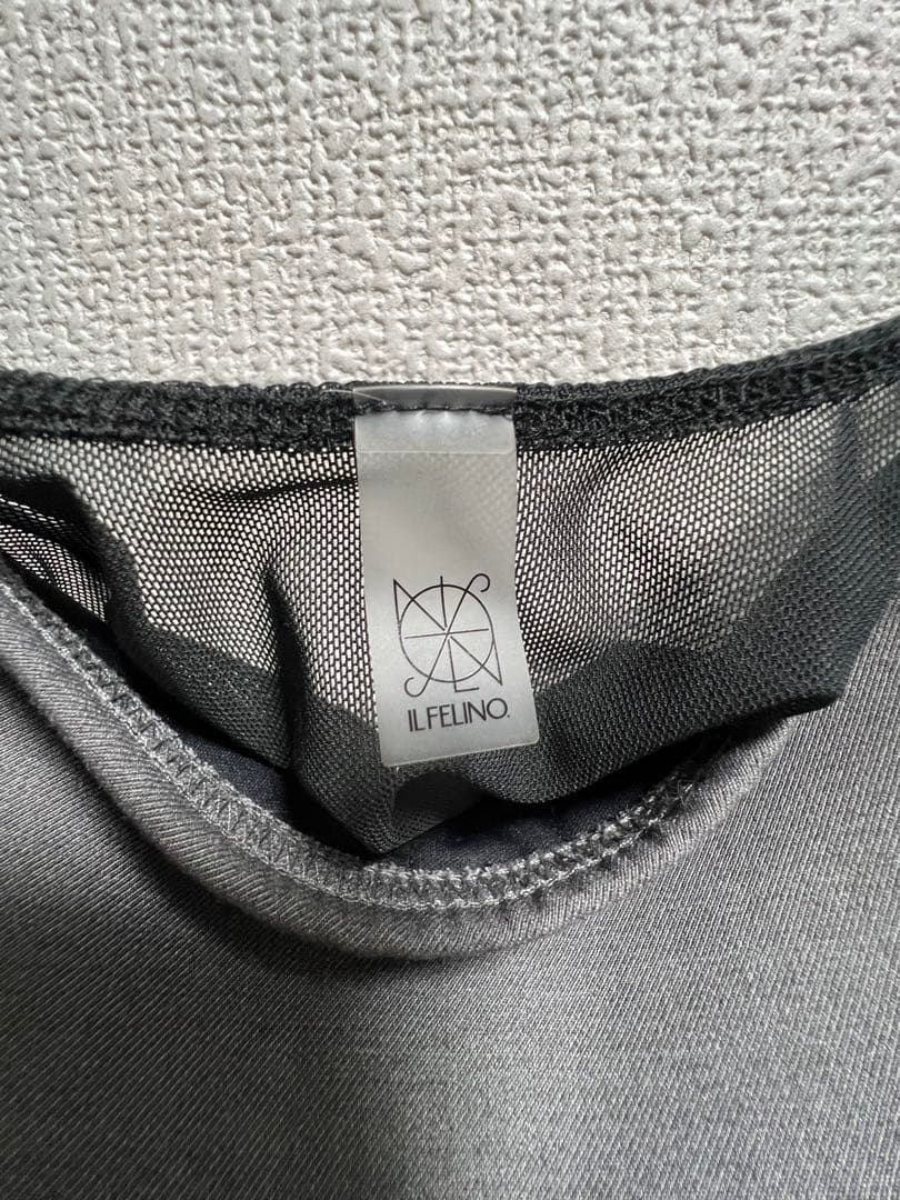【希少・美品】IL FELINO グレー ボディスーツ
