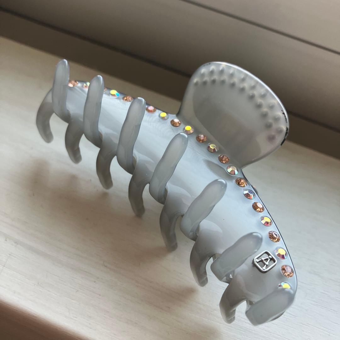 レア❤アレクサンドルドゥパリ　ヘアクリップ　ブルーグレー　オーロラ