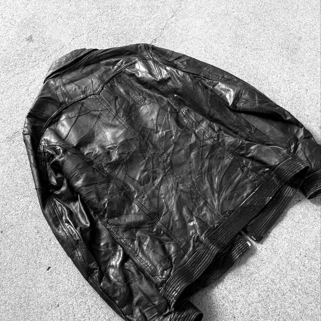 00's vintage ギミック　レザージャケット　アーカイブ　y2k