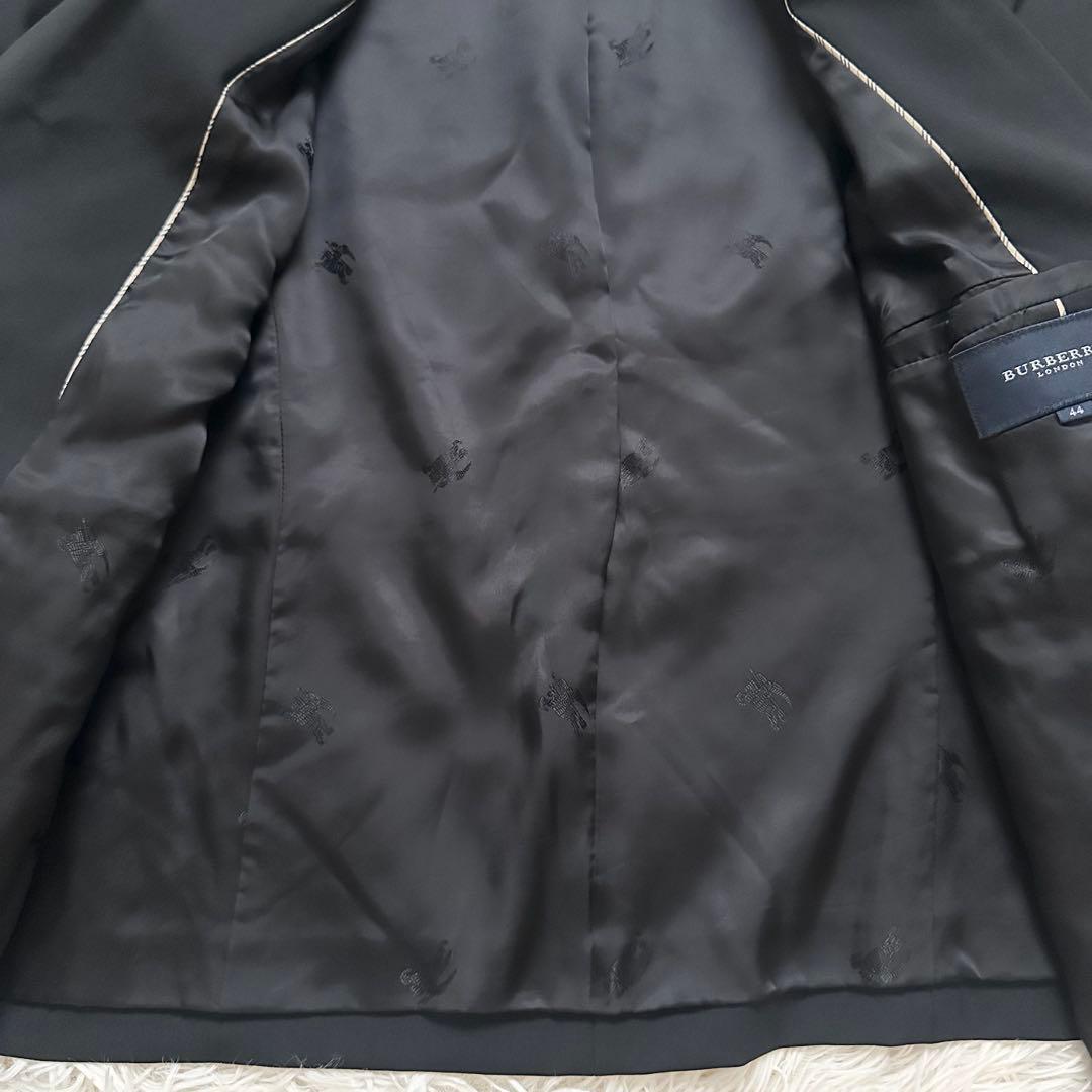 バーバリー 大きいサイズ パンツスーツ セットアップ ノバストライプ 黒