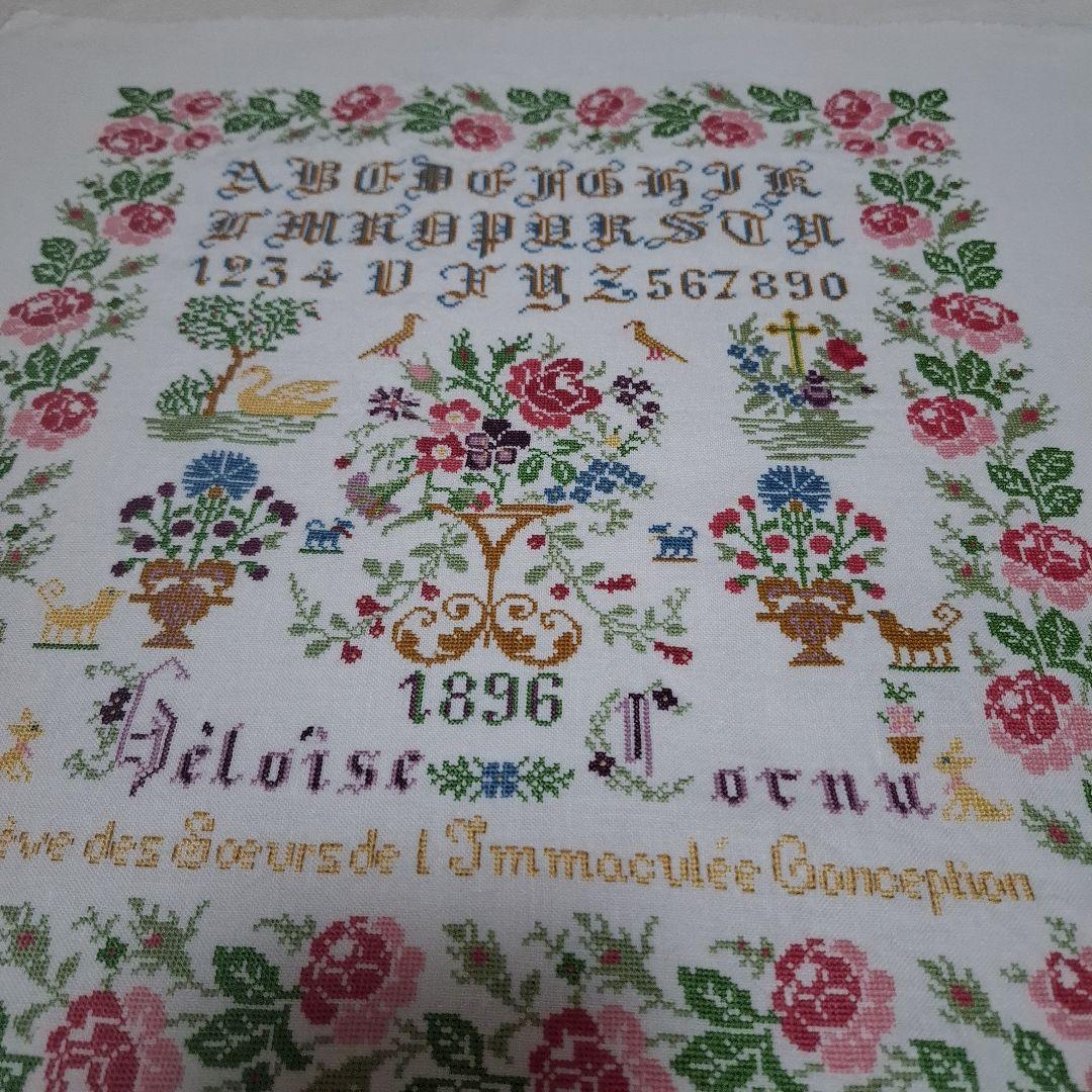 ゆか　クロスステッチ完成品