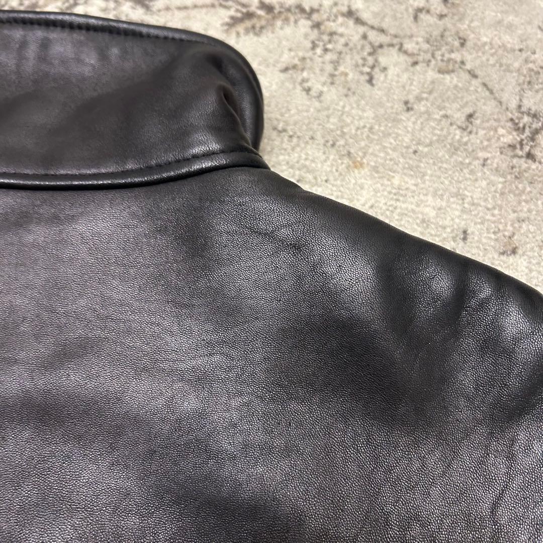  カルバンクライン レザー シングルライダースジャケット