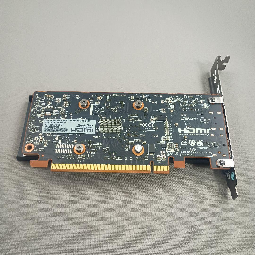 【中古】XFX Radeon RX 6400 4GB LP 補助電源不要