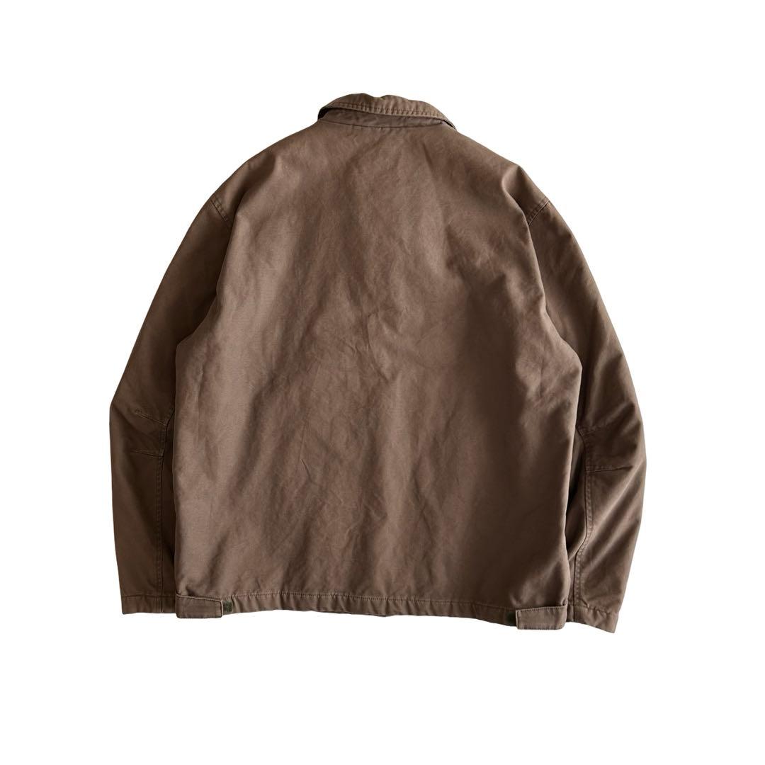 【希少】90s ランズエンド 短丈 中綿 コットンダック ドリズラージャケット