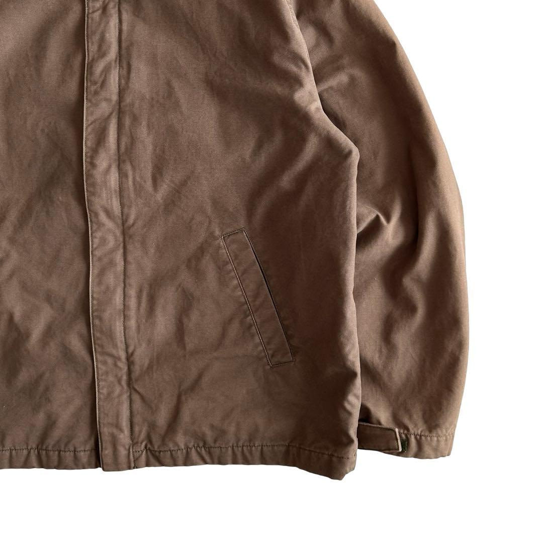 【希少】90s ランズエンド 短丈 中綿 コットンダック ドリズラージャケット