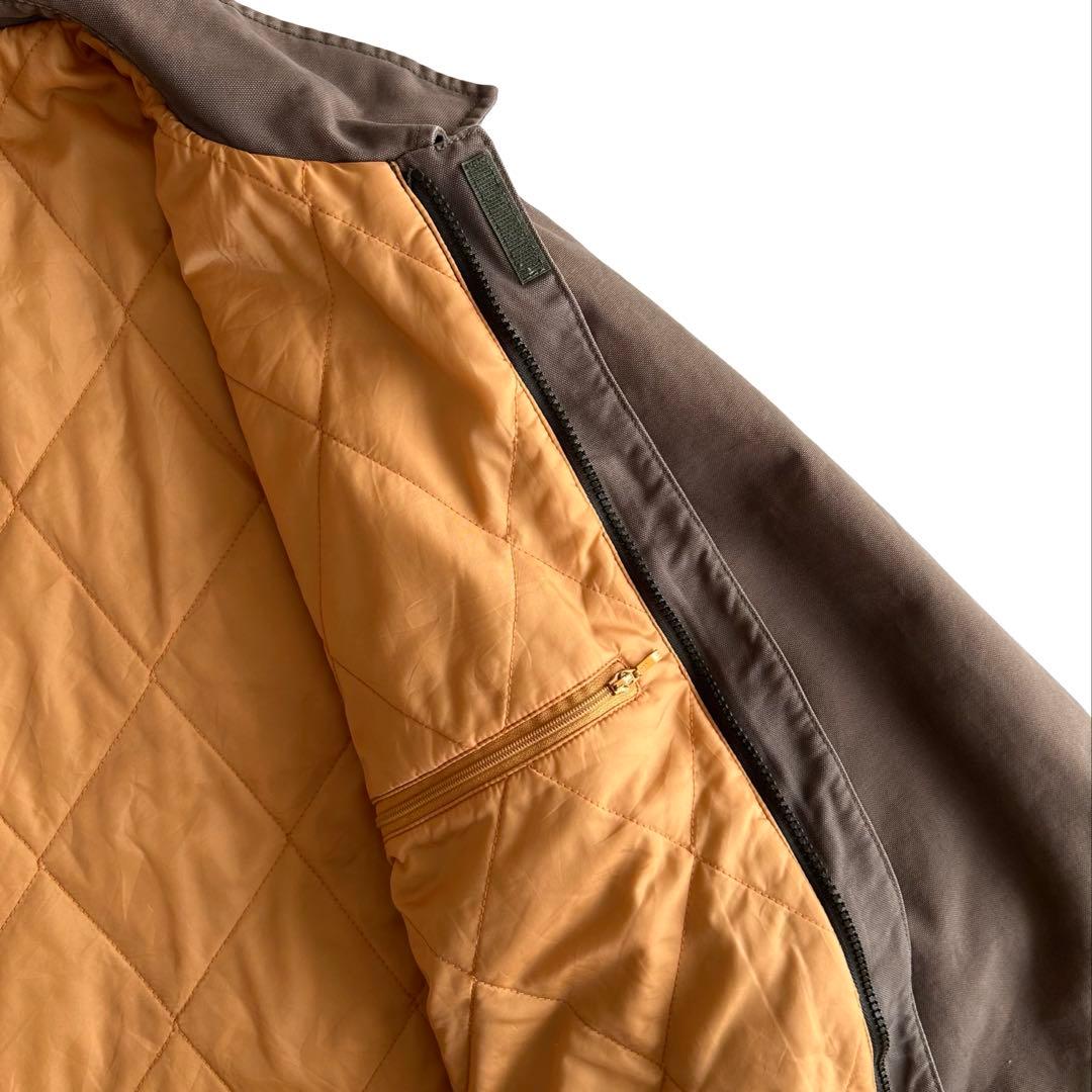 【希少】90s ランズエンド 短丈 中綿 コットンダック ドリズラージャケット