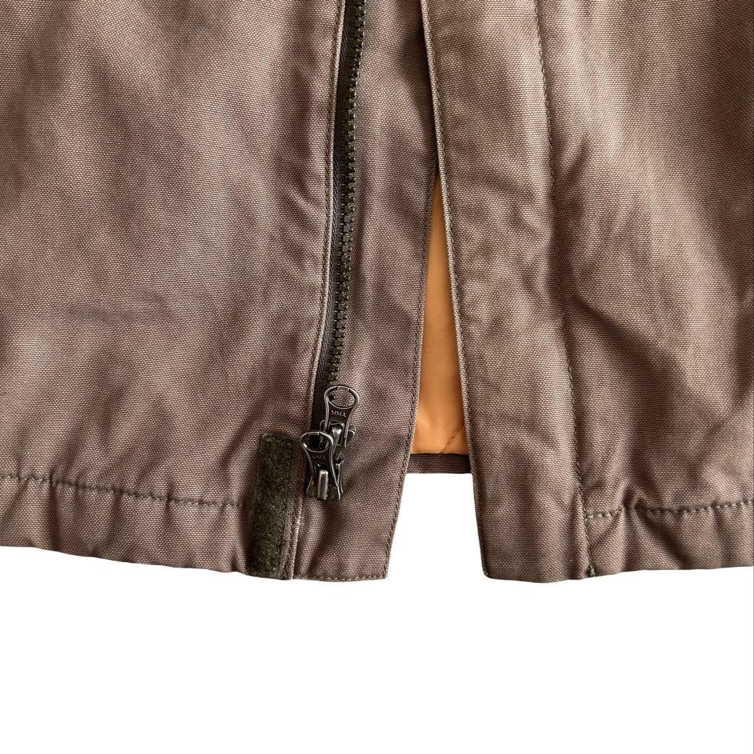 【希少】90s ランズエンド 短丈 中綿 コットンダック ドリズラージャケット