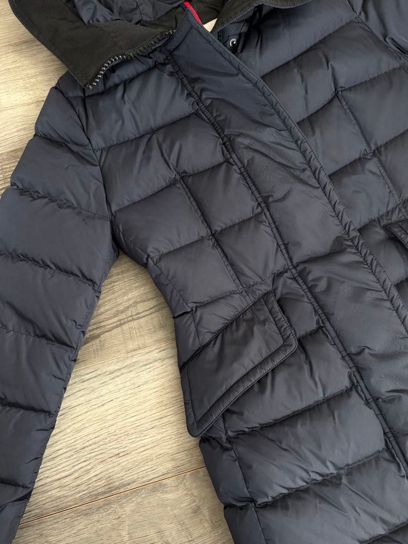 【美品】Moncler モンクレール ロングダウンGRIVE⭐︎ネイビー/S