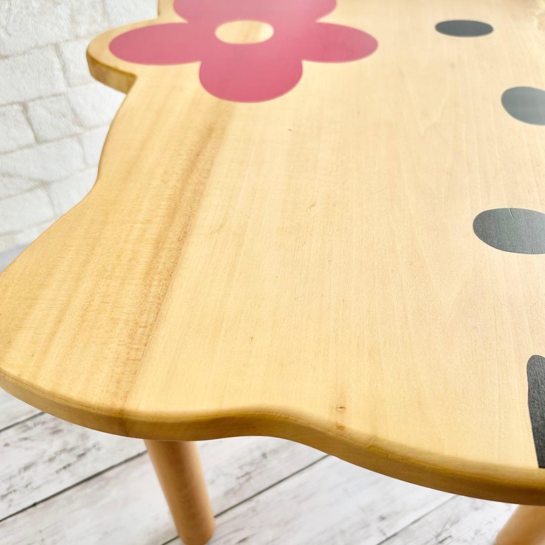 日*0様 ❤️希少！木製テーブル レトロ ハローキティ カオハナ 机 ローテーブ