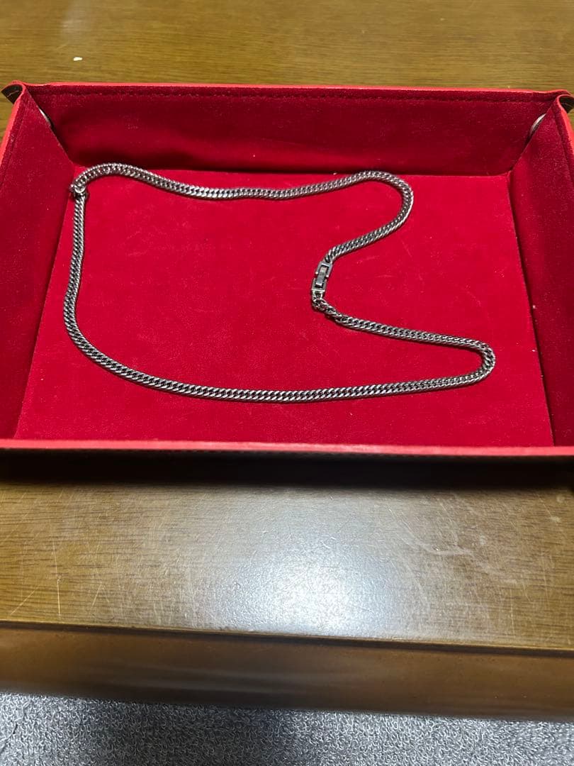 プラチナ喜平　pt-inネックレス　ダブル6面　23.2g