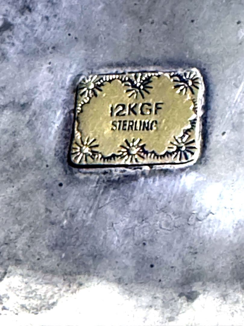 ナホバ•ネイティブアメリカン12KGFバックル•ベアクロウ•ターコイズ•赤珊瑚