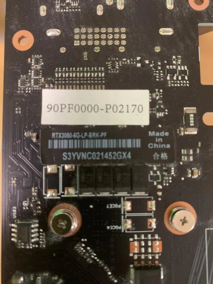 ASUS RTX 3050 6GB LP グラフィックボード