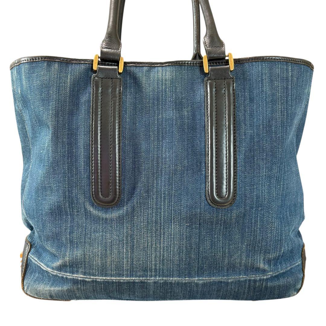 DIESEL　ディーゼル　トートバッグ　デニム　A4　レザー 本革　ハンドバッグ
