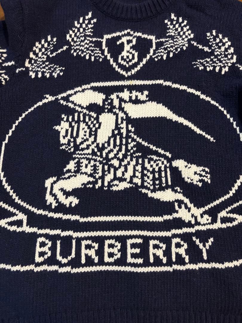BURBERRY ネイビー ニット セーター Lサイズ