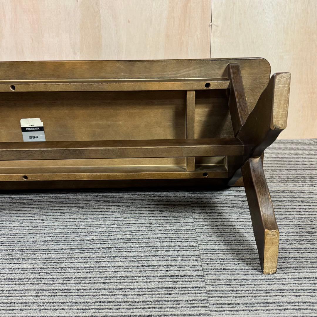 karimoku カリモク RUSTIC ベンチ 木製 背もたれ無し たのメル便