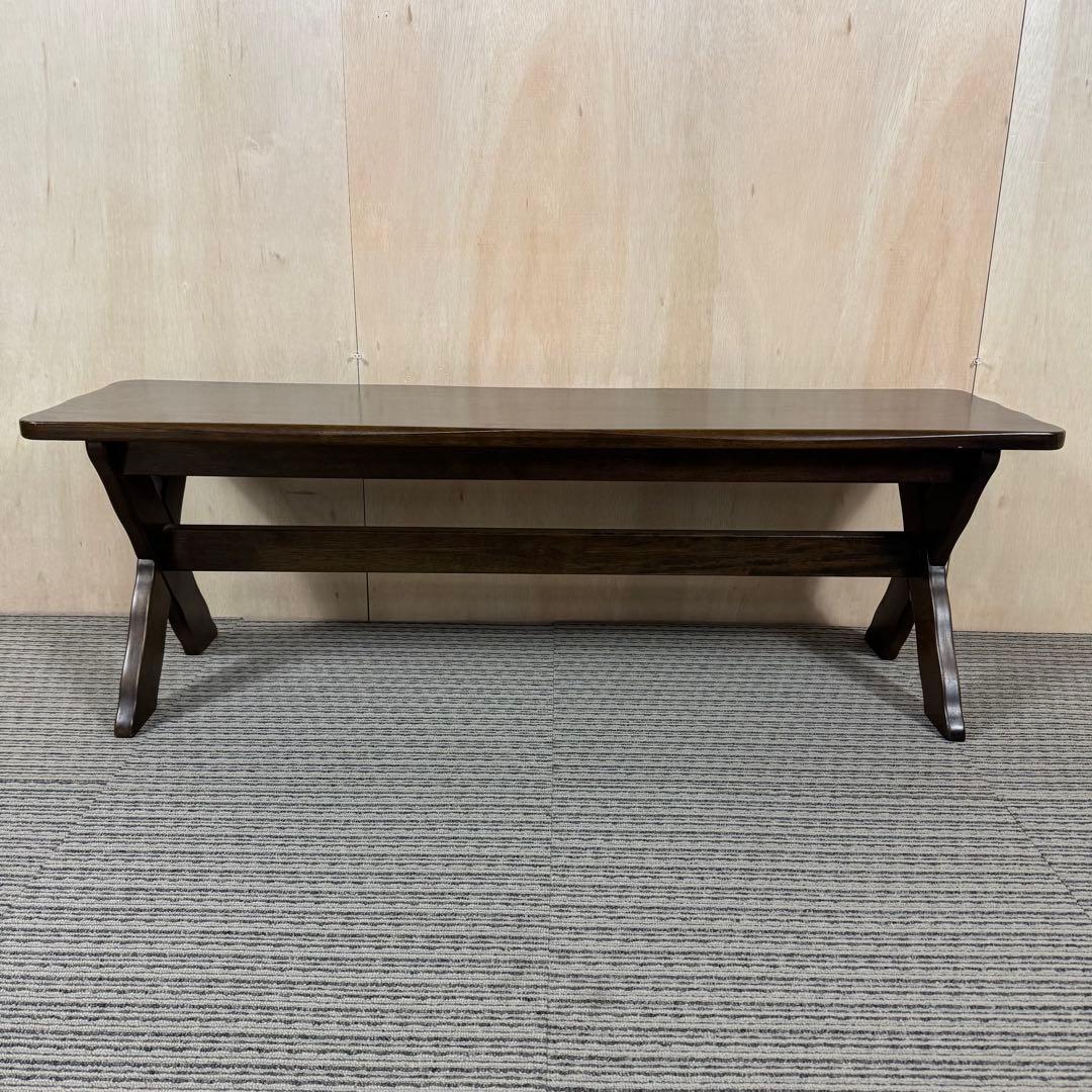 karimoku カリモク RUSTIC ベンチ 木製 背もたれ無し たのメル便