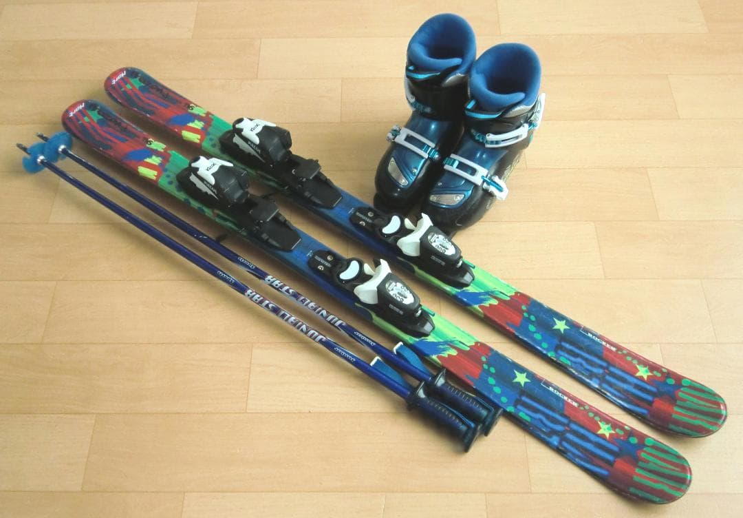 ■■送料無料■Hart■子供用スキーフルセット■板116靴22■WAX済■■