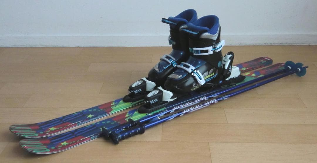 ■■送料無料■Hart■子供用スキーフルセット■板116靴22■WAX済■■