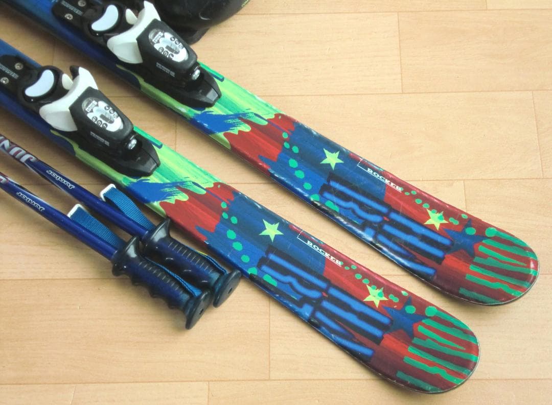 ■■送料無料■Hart■子供用スキーフルセット■板116靴22■WAX済■■