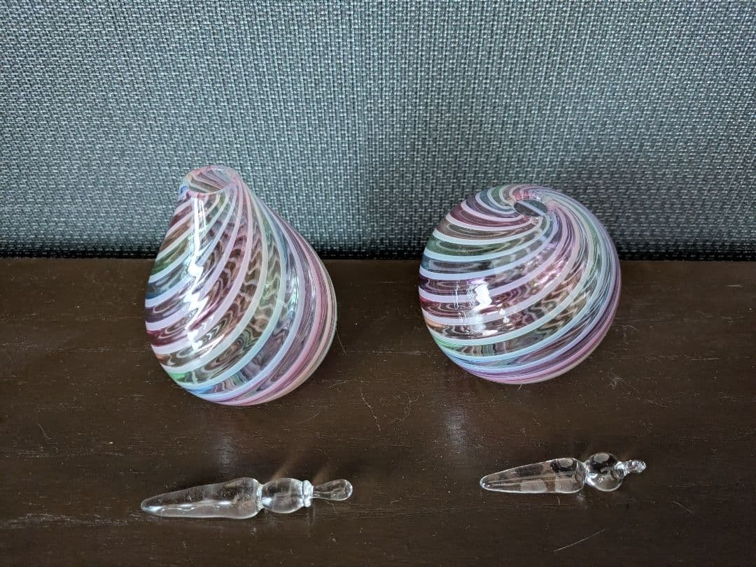 ガラス工房るん　雛人形　お雛様　花器　一輪挿し