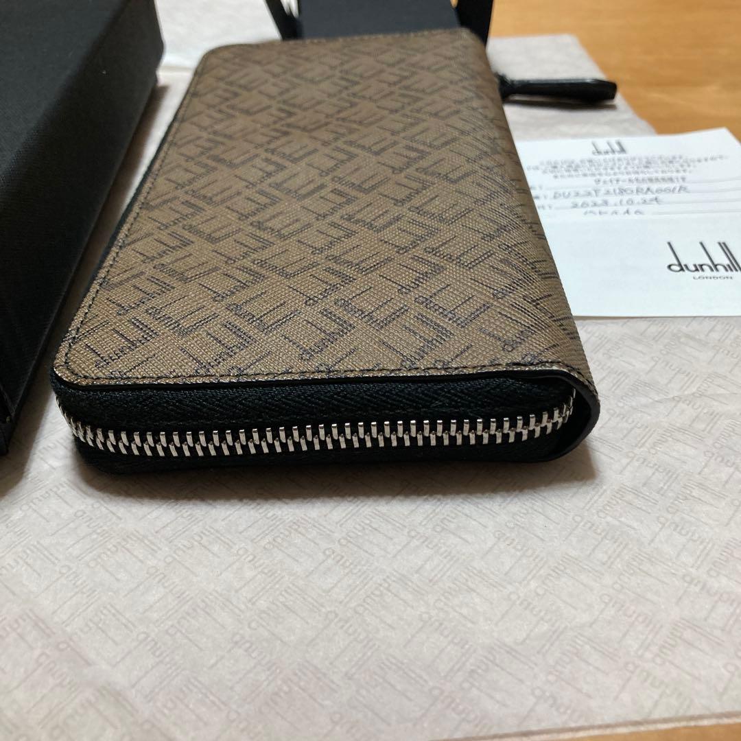 美品/DUNHILL ダンヒル ラウンドファスナー 長財布　希少カラー