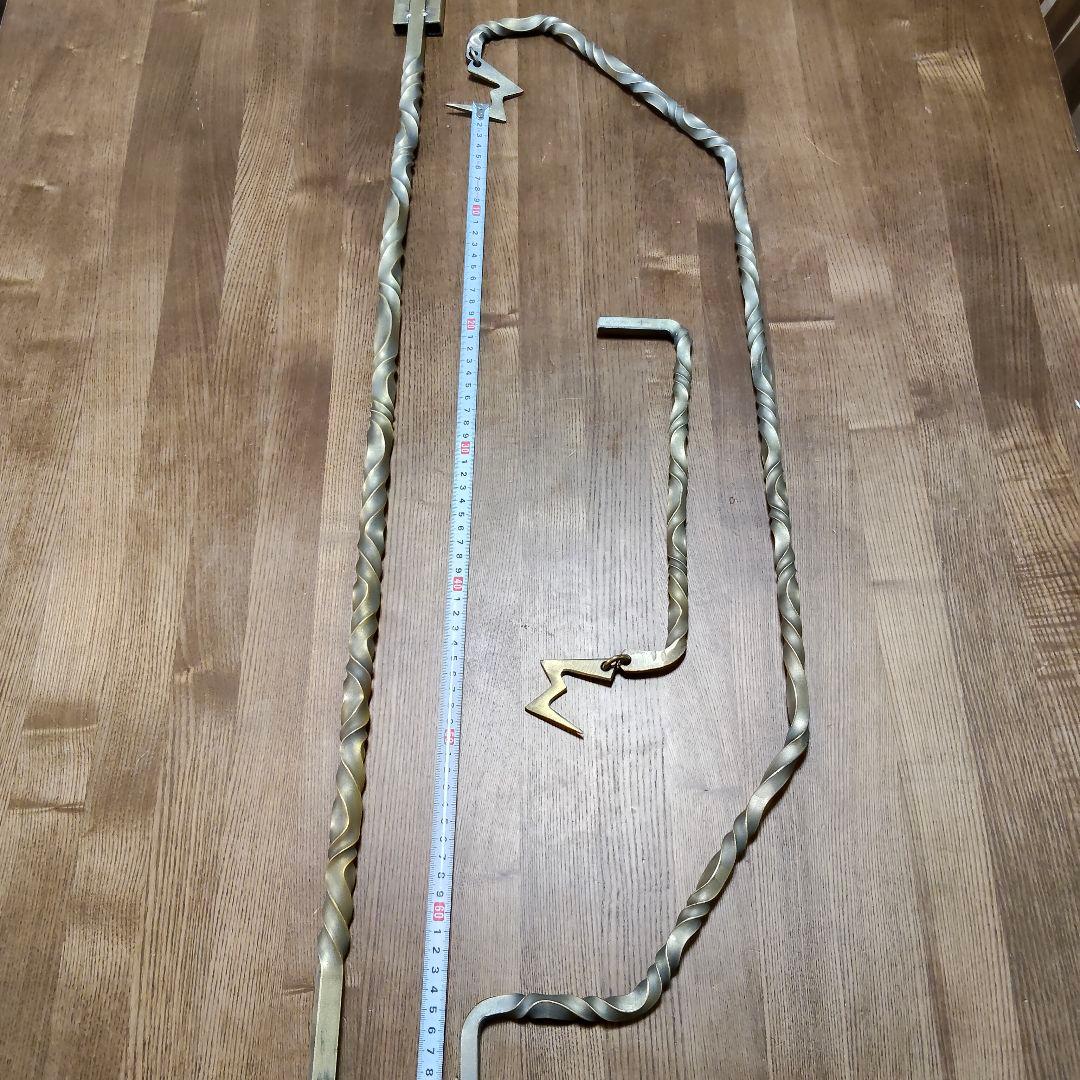 ねじねじランタンスタンド　真鍮ブラシ磨き　ランタンハンガー