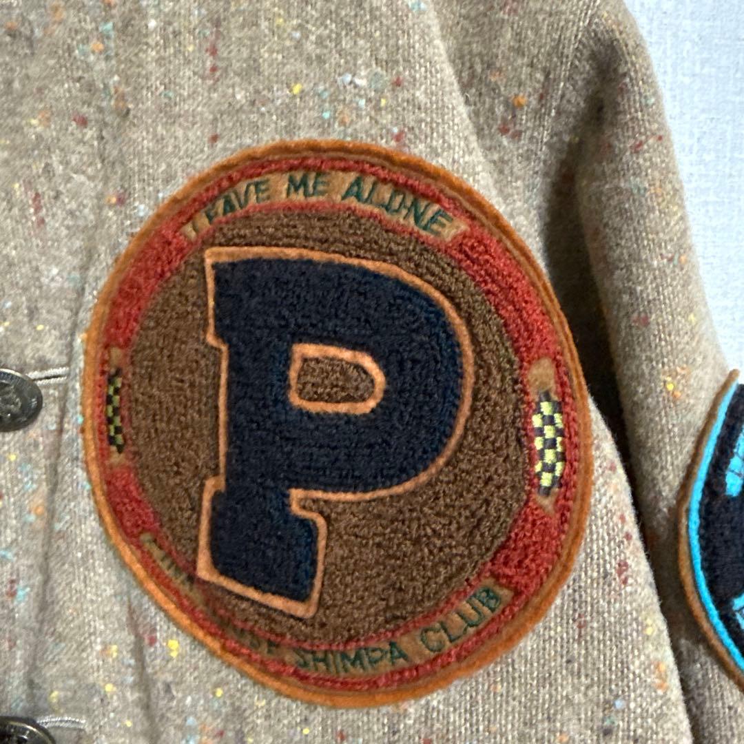 ピンクハウス　ワッペン付ツイードジャケット