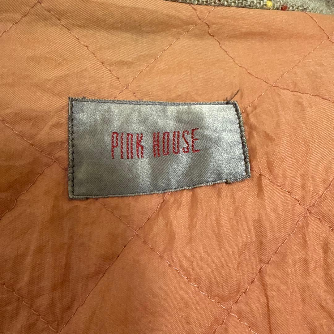 ピンクハウス　ワッペン付ツイードジャケット