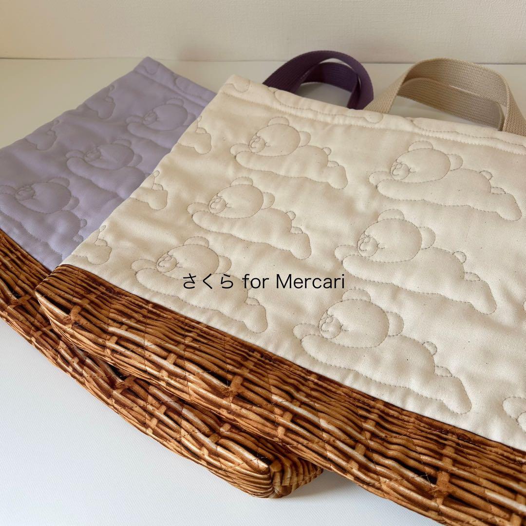 テディ様 くまさんハンドメイドレッスンバッグ＆上履き袋