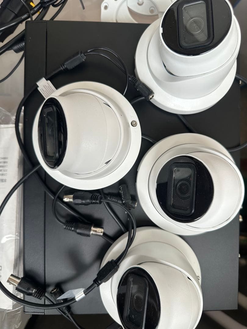 防犯カメラ 4台セット ドーム型 4chハードディスクDVR-POC04