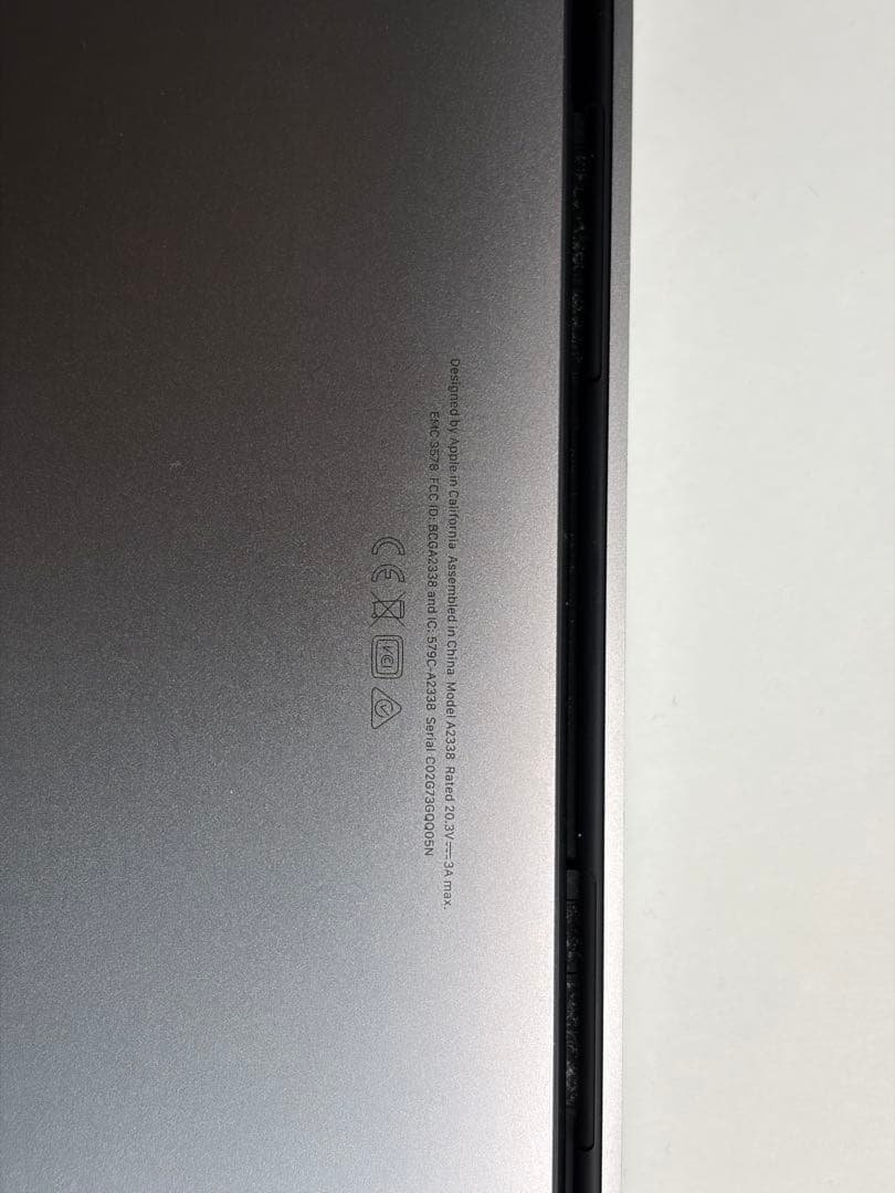 G*0様 MacBook Pro M1 16GB 1TB 2020 本体